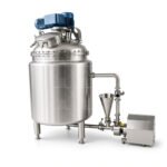 Serbatoio reattore giacchettato elettrico in acciaio inossidabile da 500L con miscelatore per lavorazione chimica