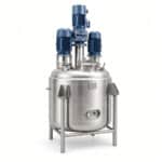 500L Stainless Steel Liquid Mixing Tank with Variable Frequency Drive and Electric Heating for Chemical Reactor