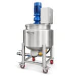 Stainless Steel Jacketed Chemical Reactor with PLC Agitator & Steam Heating - Image 3