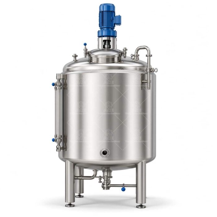 Stainless Steel Mixing Reactor with Agitator & Side Feeder for Liquid Blending - Image 2