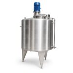 Stainless Steel Mixing Reactor with Agitator & Side Feeder for Liquid Blending - Image 3