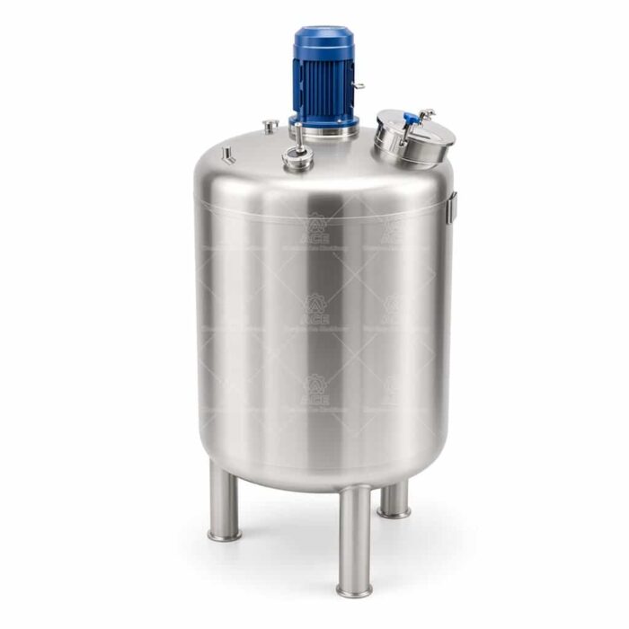 Stainless Steel Mixing Reactor with Agitator & Side Feeder for Liquid Blending - Image 4