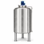 500L Stainless Steel Mixing Tank with Agitator & Heating | Square Frame Reactor