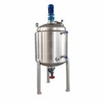 500L Stainless Steel Mixing Tank with Agitator & Heating | Square Frame Reactor - Image 2