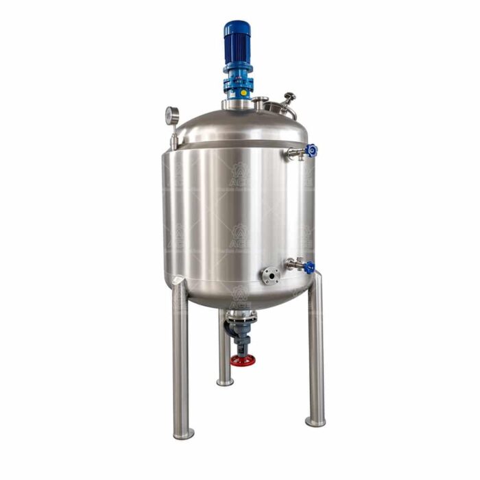 500L Stainless Steel Mixing Tank with Agitator & Heating | Square Frame Reactor - Image 2