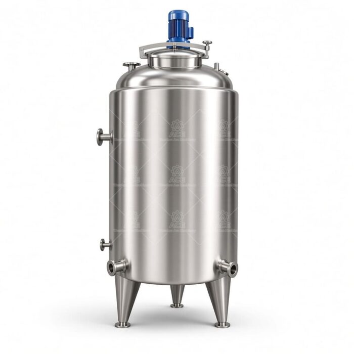500L Stainless Steel Mixing Tank with Agitator & Heating | Square Frame Reactor - Image 3