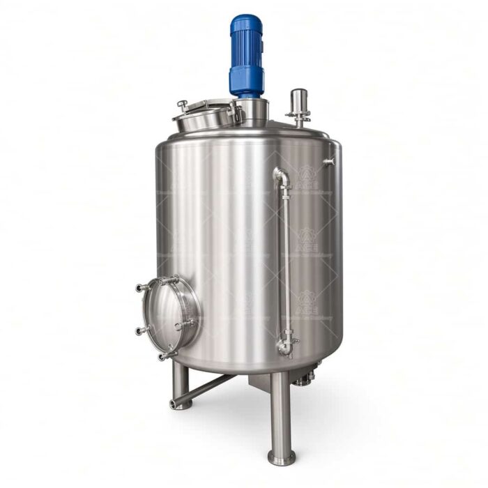 500L Stainless Steel Mixing Tank with Agitator & Heating | Square Frame Reactor - Image 4