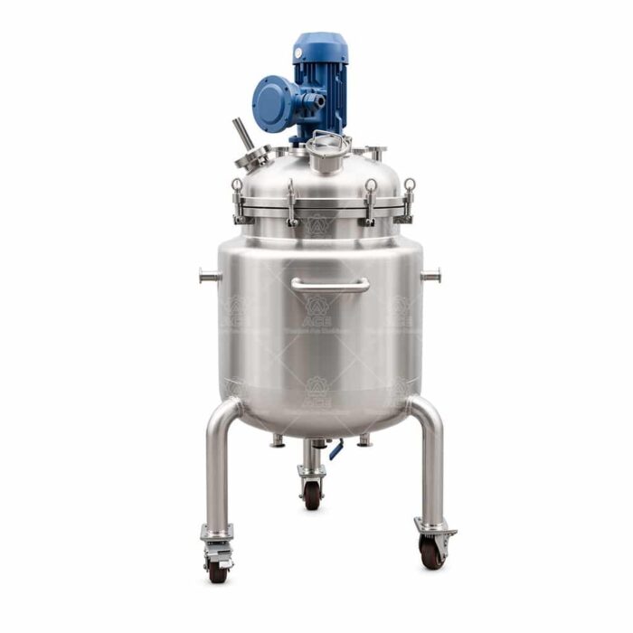 Stainless Steel Mixing Tank with Bottom Emulsifier & Circulation Reactor - Image 5