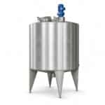 Tanque reactor de acero inoxidable con chaqueta de 1000L con mezcla para procesamiento químico