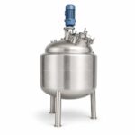 Stainless Steel Reactor with Agitator, Pressure Gauge & Temperature Control for Chemical Industry - Image 5