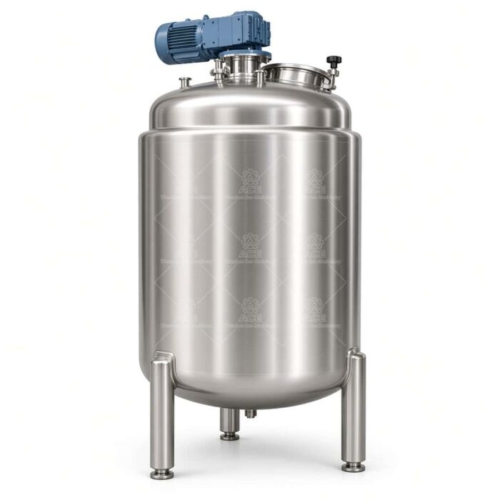 Stainless Steel Reactor with Agitator, Pressure Gauge & Temperature Control for Chemical Industry - Image 6