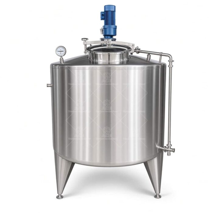PLC Controlled Stainless Steel Reactor Tank 300L-10000L with Agitator - Image 6