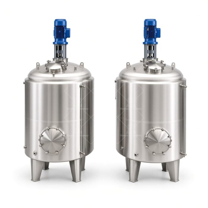 3000L Stainless Steel PLC-Controlled Bioreactor Tank - Image 3