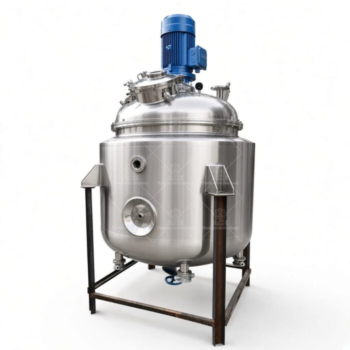 Custom Stainless Steel Vacuum Dispersion Stirring Reactor for Chemical Mixing - Image 6