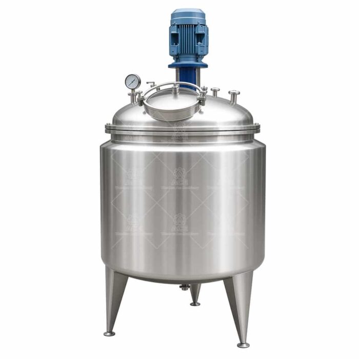 500L Stainless Steel Vacuum Mixing Tank with Agitator Motor Reactor - Image 5