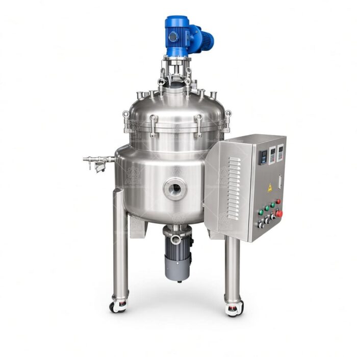 500L Stainless Steel Vacuum Mixing Tank with Agitator Motor Reactor - Image 6