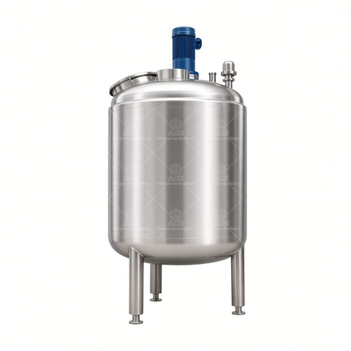 Custom Polished Stainless Steel Mixing Reactor with Gearbox & Jacket for Silicone Sealant - Image 5