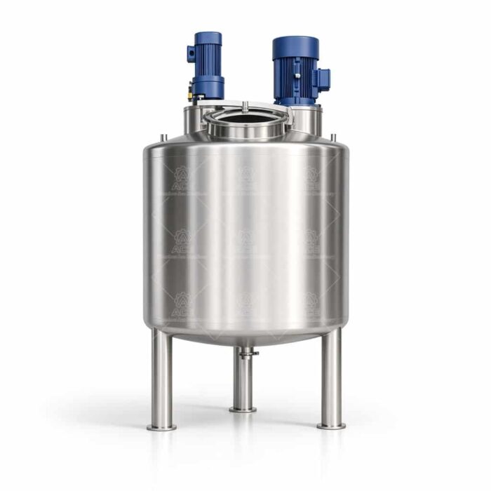 Reator químico elétrico de aço inoxidável de 500L, tanque de pressão selado - Imagem 3