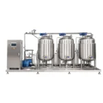 2000L 4-Vessel Jacketed CIP Station for Beer and Beverage Plants - Image 5