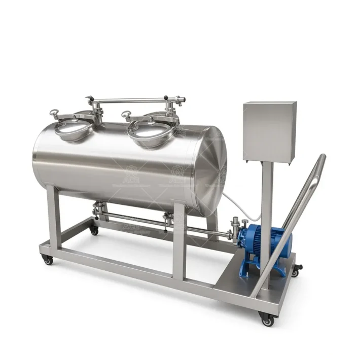 Custom 304 Stainless Steel Mobile CIP Unit for Wineries & Distilleries - Image 6
