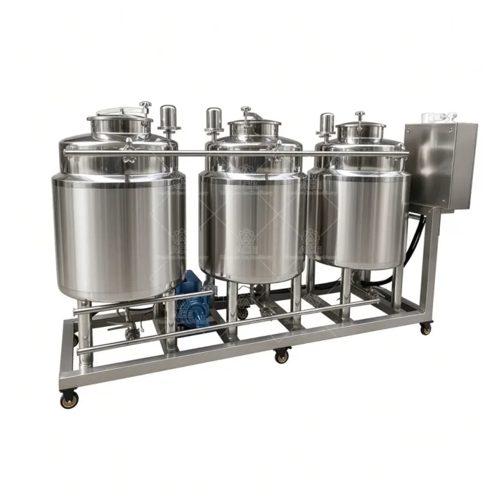 Portable CIP Cleaning System for Craft Brewery Dairy Beverage Stainless - Image 3