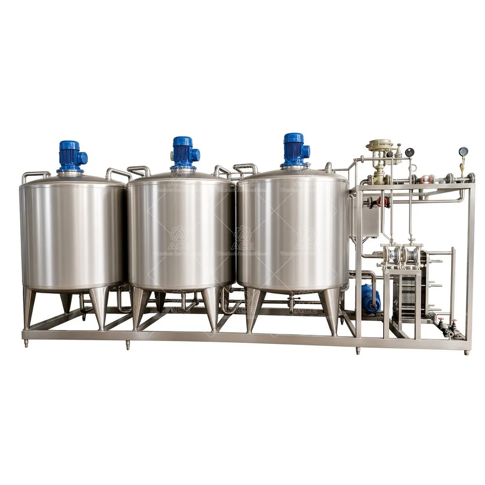 Two-Tank Electric Heated Alkali CIP Cart for Brewery Cleaning