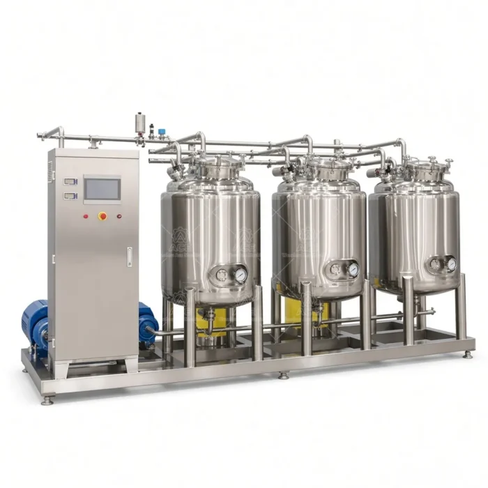 Automatic 3 Vessel CIP Cleaning System with Portable CIP Pump - Image 4