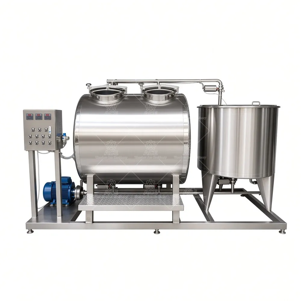 304 Stainless Steel CIP Cleaning System with Pump, Semi-Auto Pipeline Cleaner