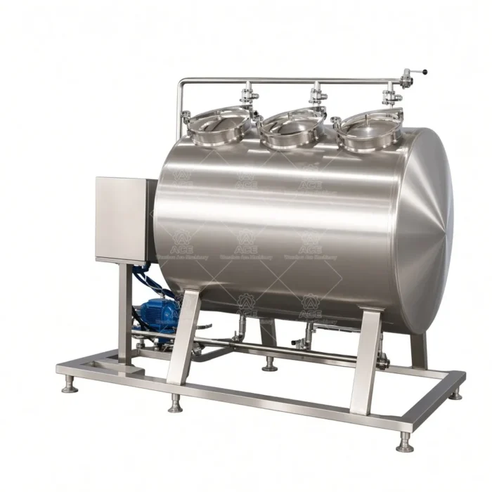 100L 304/316L Mobile Dual Tank CIP Cleaning System for Beverage & Dairy - Image 2
