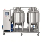 300L Movable Stainless Steel Dual Tank CIP System with Motor Washer Pump - Image 3
