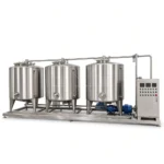 500L Stainless Steel Split Dual Tank CIP Cleaning Unit on Wheels - Image 6