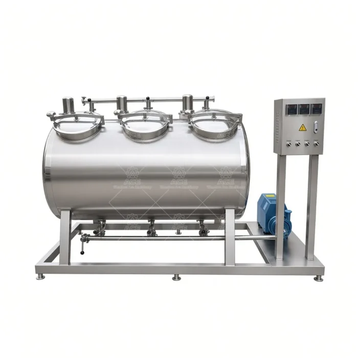 Stainless 100L Double-Tank CIP Cleaning Machine for Dairy, Beer & Beverage - Image 3
