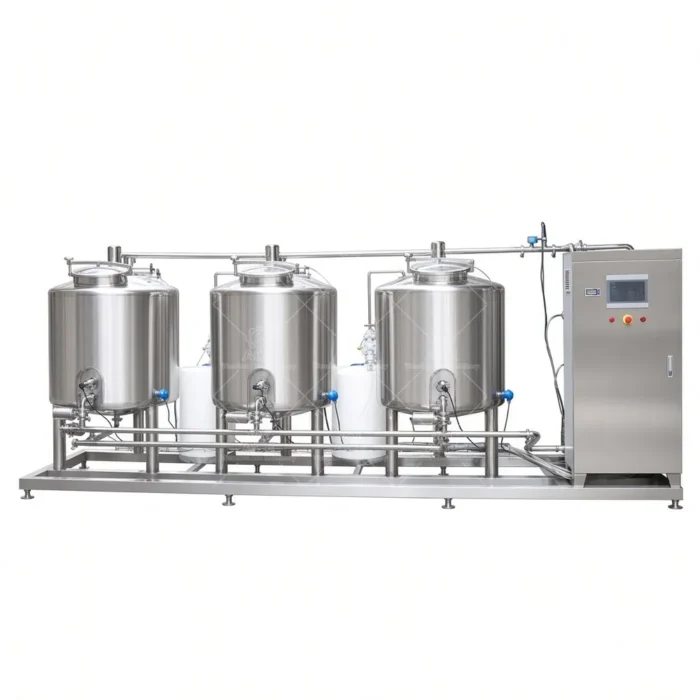 Stainless 100L Double-Tank CIP Cleaning Machine for Dairy, Beer & Beverage - Image 5