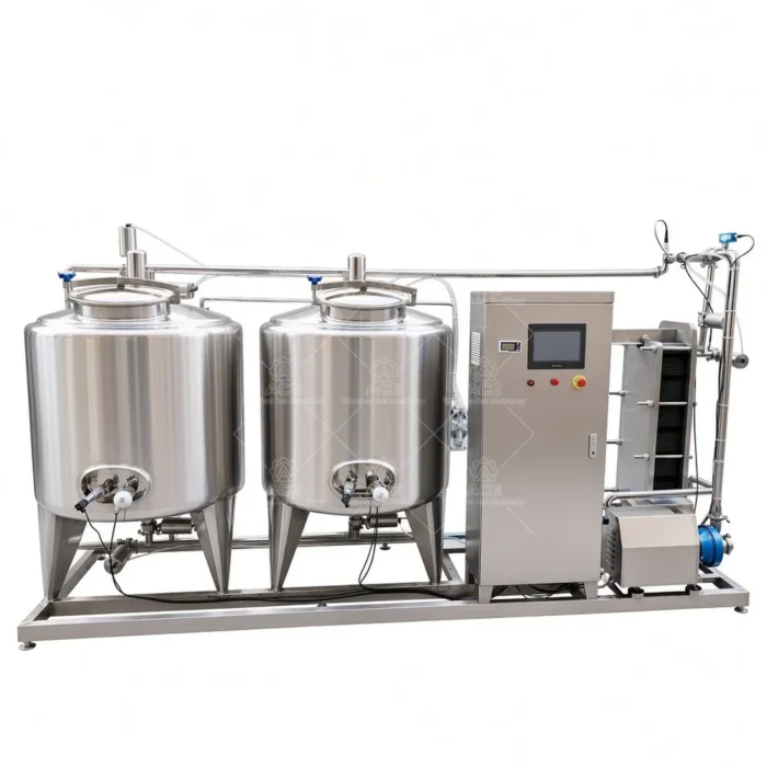 50L Dual Tank Mobile CIP System, 304/316L Stainless Steel - Image 5
