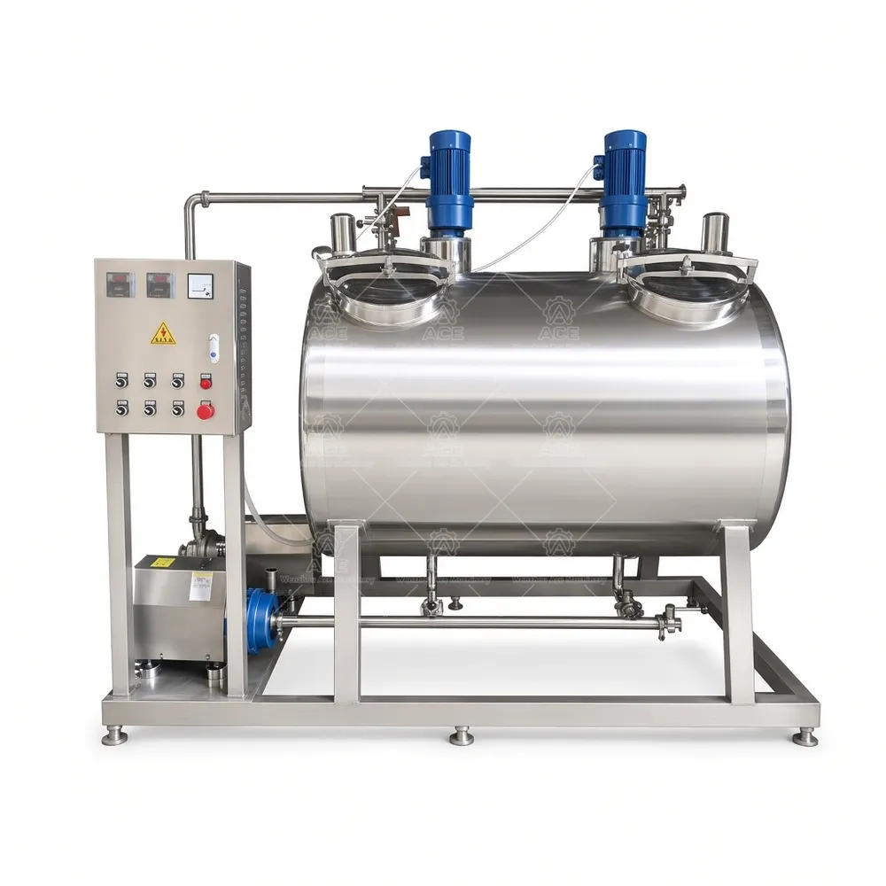 Double Tank Mobile CIP System for Tank and Pipeline Acid Alkali Cleaning