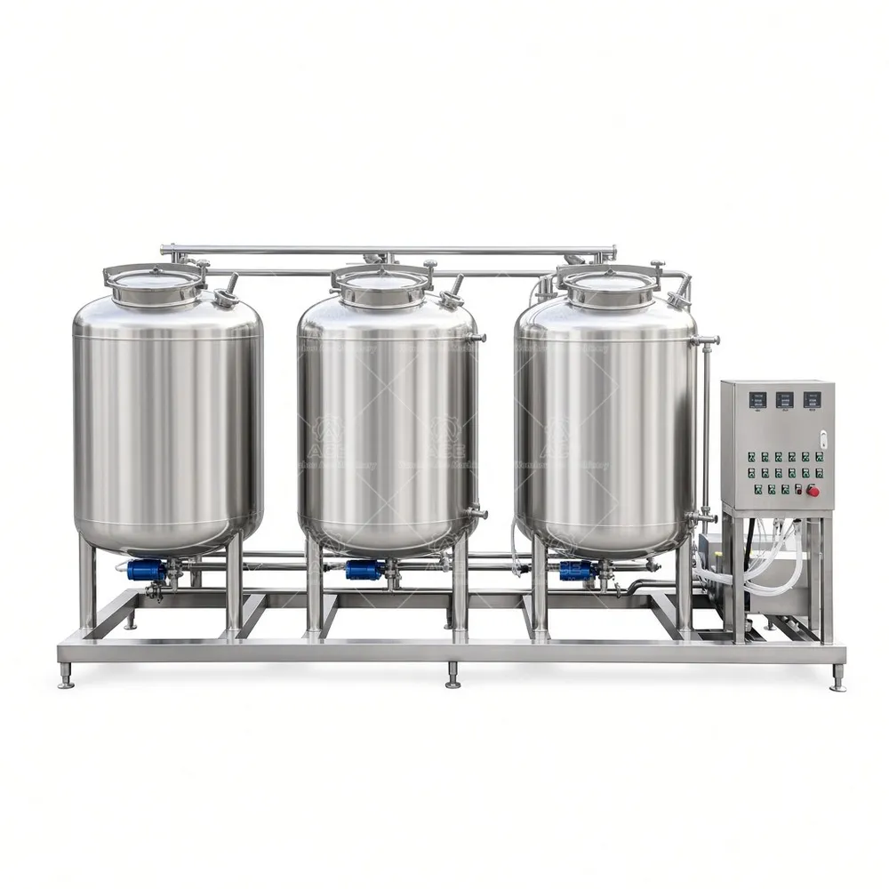 304/316L Stainless Automatic CIP Cleaning System for Dairy Beverage Brewery