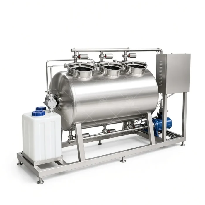 Factory Automatic Stainless Steel CIP Cleaning Cart with Pump and Sterilizer - Image 5