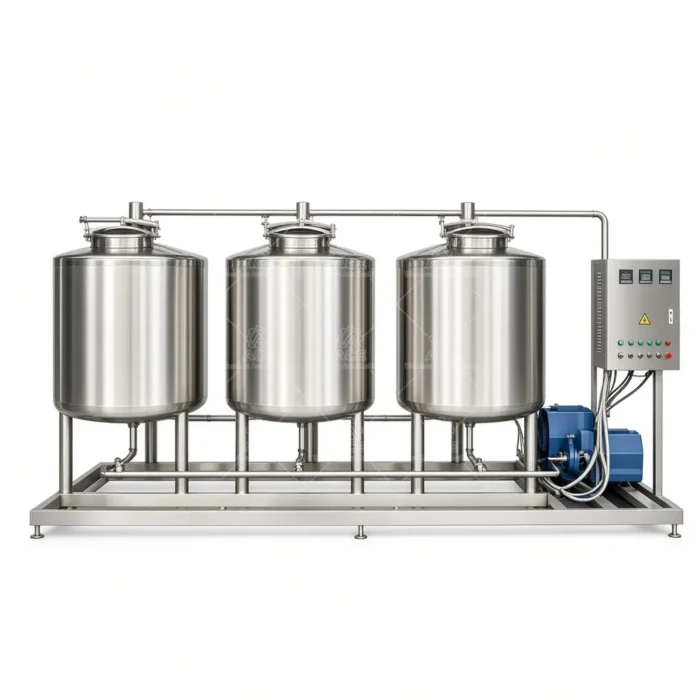 100L Mobile CIP Cart Stainless Steel Clean in Place System with Washer Pump - Image 4