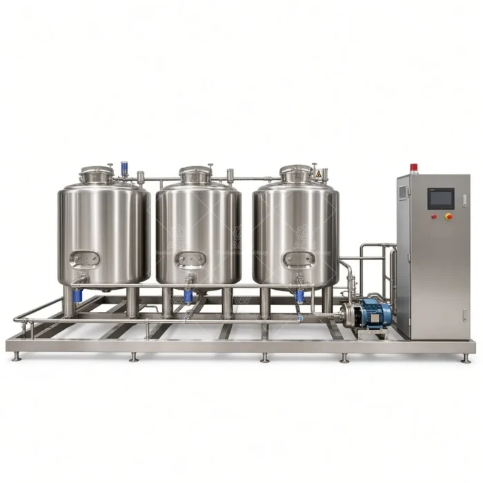 Compact Full-Automatic Brewhouse CIP Cleaning System with Pump - Image 2