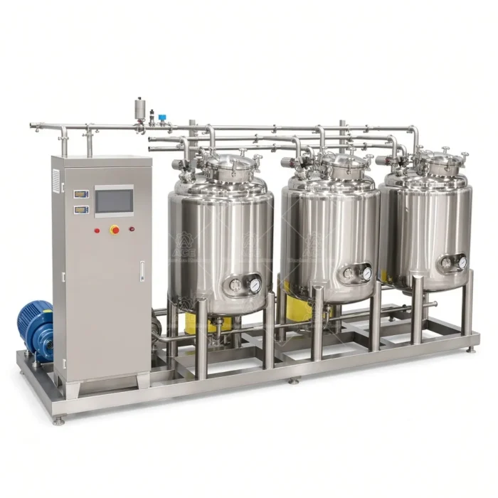 Sanitary CIP Cleaning System for Yogurt Dairy Beverage Brewery Lines - Image 6