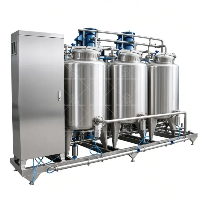 Portable Double-Tank Automatic CIP Cleaning Unit System - Image 3
