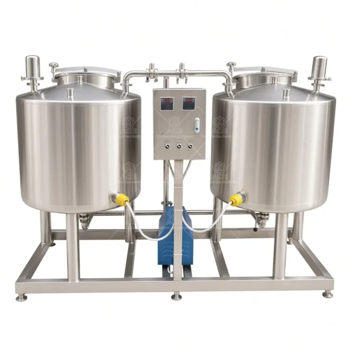 1000L Custom Stainless Steel CIP Cleaning System for Brewery Dairy Juice - Image 4