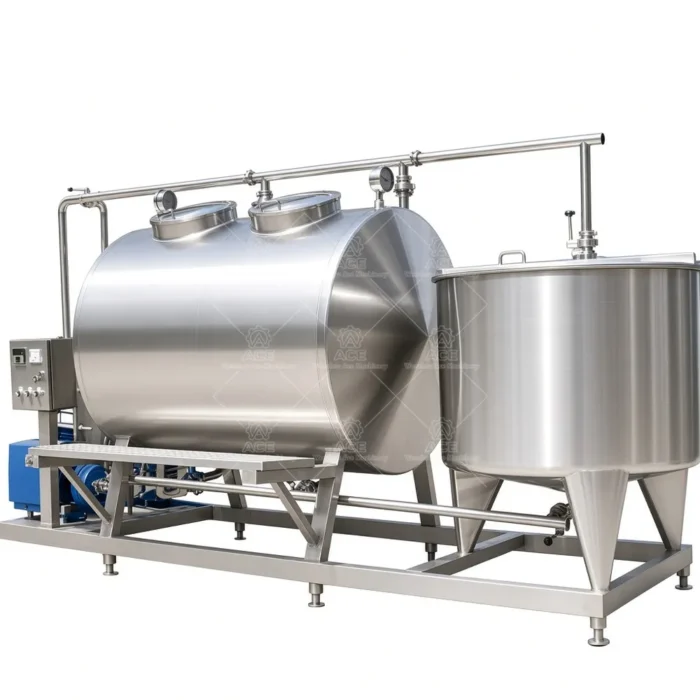 1000L Custom Stainless Steel CIP Cleaning System for Brewery Dairy Juice - Image 6
