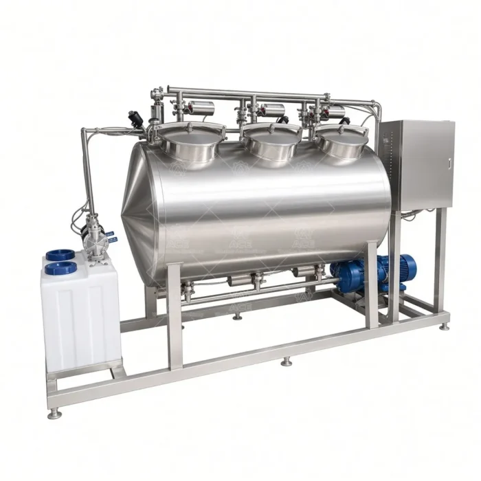 Sistema CIP em Aço Inoxidável para Produção de Laticínios e Leite | Unidade de Limpeza Asséptica - Imagem 5