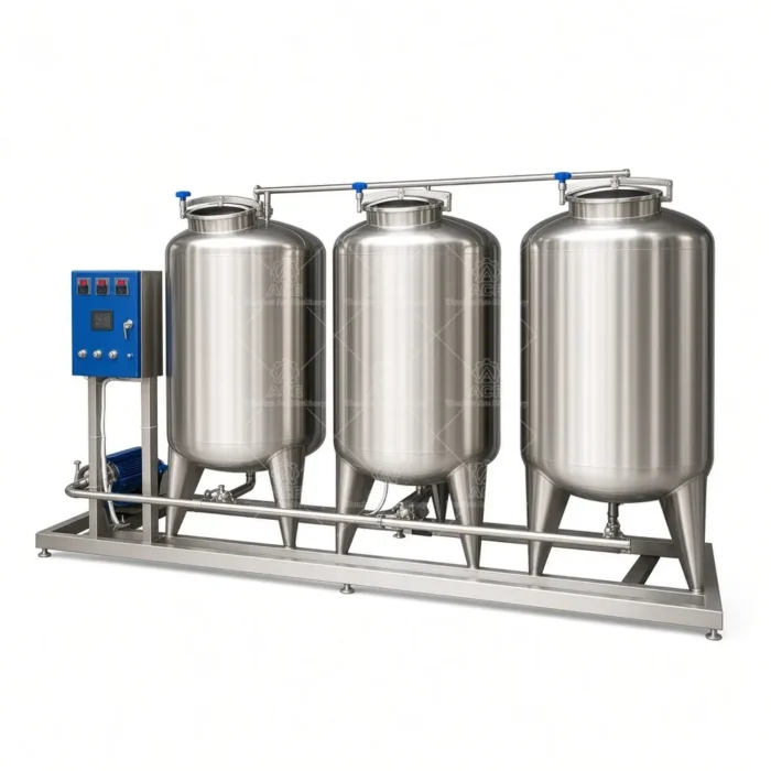 PLC CIP Washing System with Electric Heating & Auto Temperature Control - Image 5