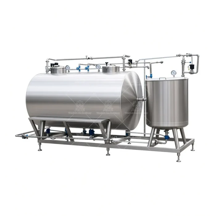 Mobile Acid-Alkaline CIP Cleaning Machine for Beverage Juice Pipeline & Tank - Image 3