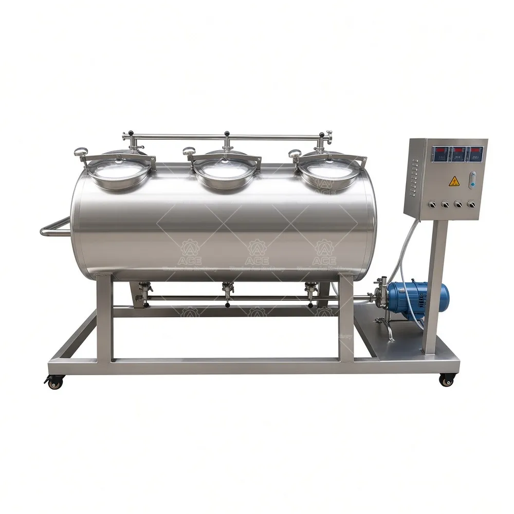 200L Stainless Steel CIP System for Milk Beer Wine Lines, 1-Year Warranty