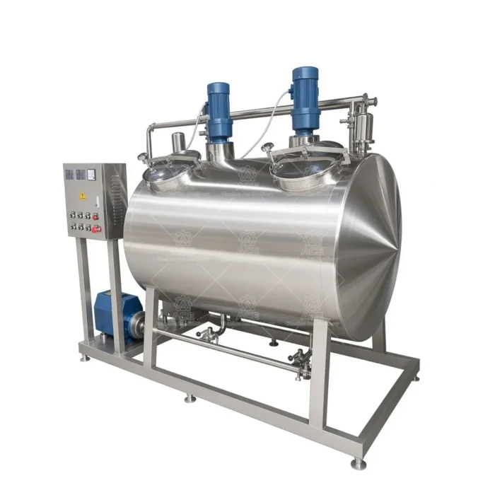 100L Mobile Stainless Steel CIP Cleaning Cart for Material Pipelines - Image 2