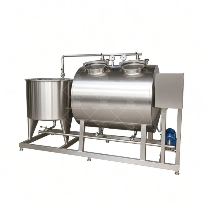 100L Mobile Stainless Steel CIP Cleaning Cart for Material Pipelines - Image 6