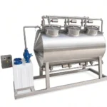 300L Stainless Steel Dual-Tank Movable CIP System with Pump and Washer - Image 2